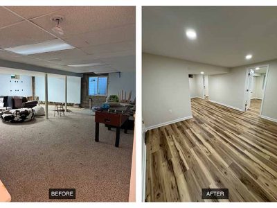 Before After Basement Remodeling