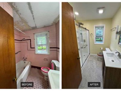 Before After Bathroom Renovation Project