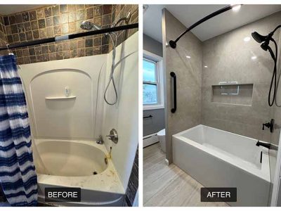 Before After Bathroom Upgrade