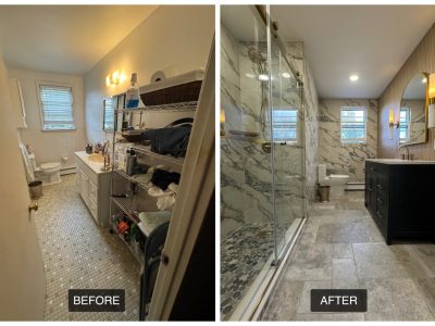 Before After Master Bathroom Remodel