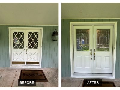 Before After Door Replacement